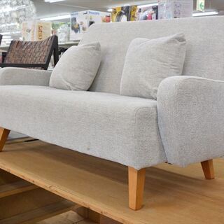 中古家具　ウニコ　3人掛けソファ　ホワイトベージュ