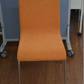 中古家具 ROCKSTONE UNITE スタッキングチェア オレンジ 【公式通販】