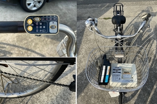 大阪府以内無料発送YAMAHA 6.0AH/4.0AH 電動アシスト自転車w8