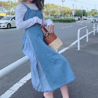 未使用タグ付き セシルマクビーデニムワンピ Chii 北千住のワンピースの中古 古着あげます 譲ります ジモティーで不用品の処分