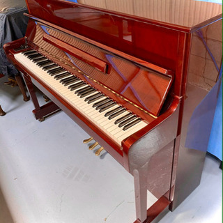 ワインレッドのお洒落なカワイピアノ CS-14S