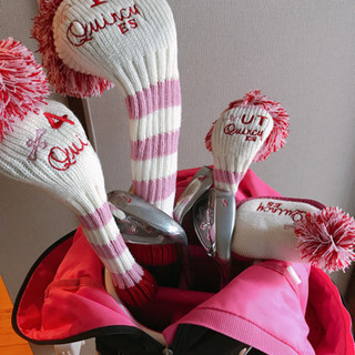 クインシー quincyキャディバッグゴルフクラブセット⚫︎8本セット