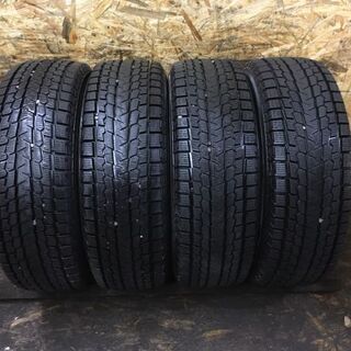 YOKOHAMA ice GUARD G075 225/65R17 17インチ スタッドレス 4本 2017年製 バリ溝 ハリアー CX-5等 (TC195) クレジットカード QR決済可能
