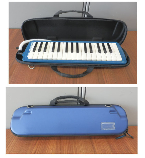 鍵盤ハーモニカ 青 スズキ メロディオン Mf 32 ケース付き 取説付き ピアニカ 小学生 音楽 Suzuki Melodion ブルー モノハウス西野店 発寒南の鍵盤楽器 ピアノの中古あげます 譲ります ジモティーで不用品の処分