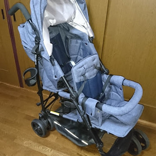 値下げ【美品】2人乗りベビーカー kinderwagon DUOシティHOP2 