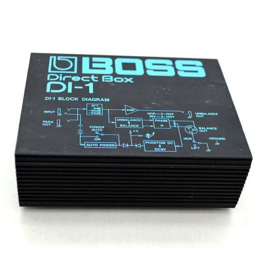 BOSS ダイレクトボックス DI-1 動作確認済み レコーディング ライブ 学園祭 イベント 音響 定番 DI-1(0220340026)