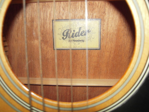 ライダー アコースティックギター Rider by Headway RF-1 ハードケース付き 苫小牧西店 ライダー アコースティックギター Rider by Headway RF-1 ハードケース