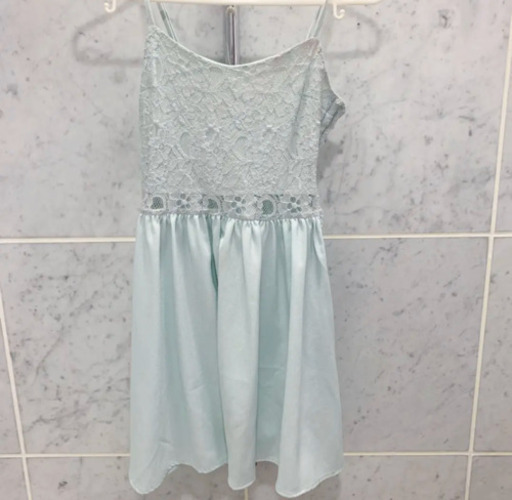 水色 ミニレースワンピース www.inversionesczhn.com