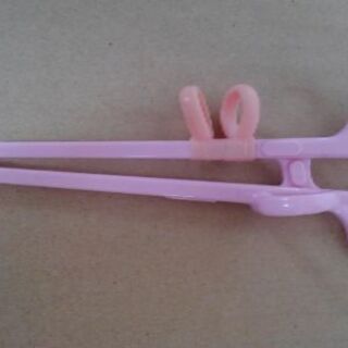 エジソンのトレーニング箸(ピンク)　乳幼児用