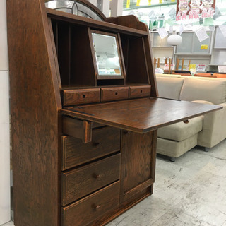 ライティングビューロー ライティングデスク 北欧 アンティーク調