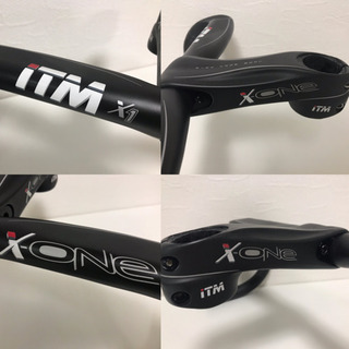 ITM X-ONE ハンドルバー+ステムセット ロードバイク用フルカーボン