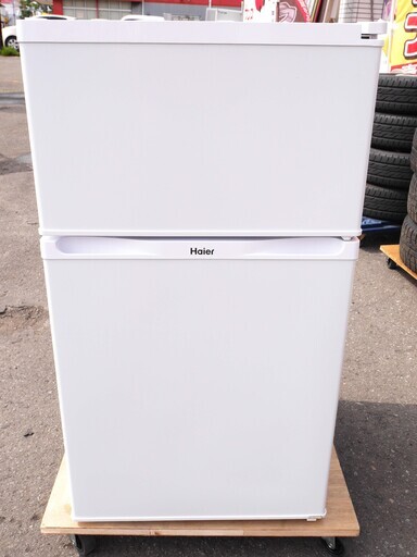 【恵庭】ハイアール　冷凍冷蔵庫　JR-N91K　2015年製　91L　ホワイト　中古品　 Pay Pay支払いOK！