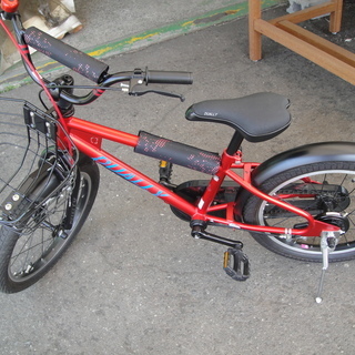 DUALLY　ジュニアサイクル　18インチ　補助輪付き　子供自転...