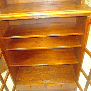 キャビネット アンティーク風 幅90×奥行40×高さ152㎝ 飾り棚 カップ