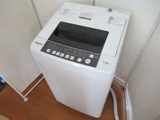 JAC552/洗濯機/5.5キロ/ステンレス槽/ハイセンス/Haisense/HW-T55A/中古品/