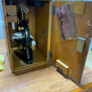 顕微鏡 CARL ZEISS JENA カールツァイス Nr.182567 ドイツ製 土台付き