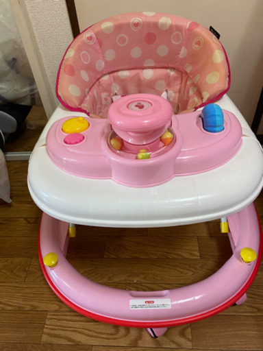 歩行器西松屋smartangelエンジョイウォーカーステップ ピンクドット ちび 足立のベビー用品 歩行器 の中古あげます 譲ります ジモティーで不用品の処分