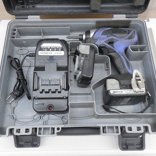 コードレスインパクトドライバ 14.4V 日立 1.5Ah バッテリー2個 FWH14DSAL 異音あり 充電器付き HITACHI ペイペイ対応 札幌市西区西野