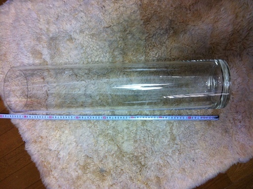 フラワーグラス ロング 高さ７０ｃｍ円柱形花瓶 金魚鉢 アクアリウム テラリウム です ヨシヒロ 三ノ宮のインテリア雑貨 小物 置物 オブジェ の中古あげます 譲ります ジモティーで不用品の処分
