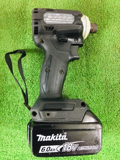 中古美品 makita マキタ TD171DRGXB 充電式インパクトドライバー