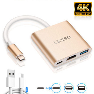 新品★ USB C HDMIアダプター4Kケーブル　マルチポート...