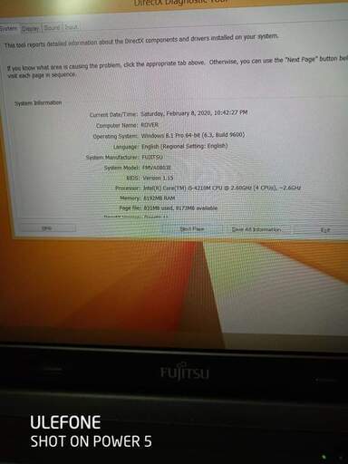ノートパソコン FUJITSU A574 i5 4310M 2.7 gHz