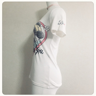 ご購入者様決定[Disney]ミッキー ミニーTシャツ 白色 ハート