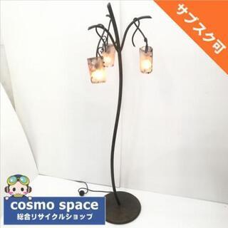 中古 近郊送料格安 インポート品 3灯フロアライト アイアンフレ...