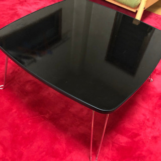 テーブル　折り畳み式　ブラック