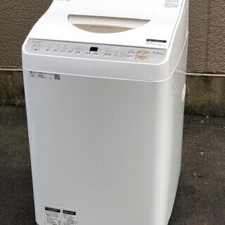 ㉑【6ヶ月保証付】18年製 シャープ 5.5kg 洗濯乾燥機 E...