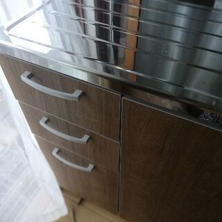 　クリナップ 【S4B-120M モカウッド】 木キャビキッチン すみれ 流し台 置網棚付 間口120cm 新品