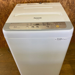 0625-7 ☆美品☆ 2017年製 洗濯機 Panasonic 5キロ 取説有