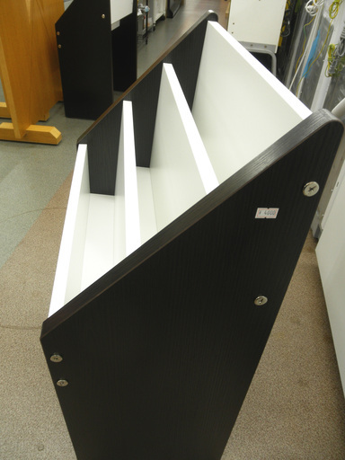 オールドカリモク 木製 3段ラック マガジンラック 飾り棚 収納棚 本棚