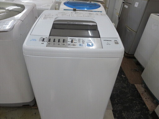 HITACHI NW-Z78 日立洗濯機7キロ　2015年製　白い約束