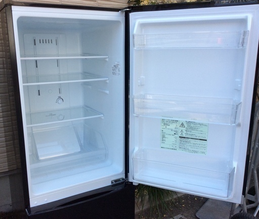 RKGRE-333-1】特価！東芝/153L 2ドア冷凍冷蔵庫/GR-M15BS（K)/中古品