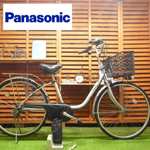 電動自転車 パナソニック 26インチ 2017年モデル ViVi TX シルバー 中古 アシスト Panasonic