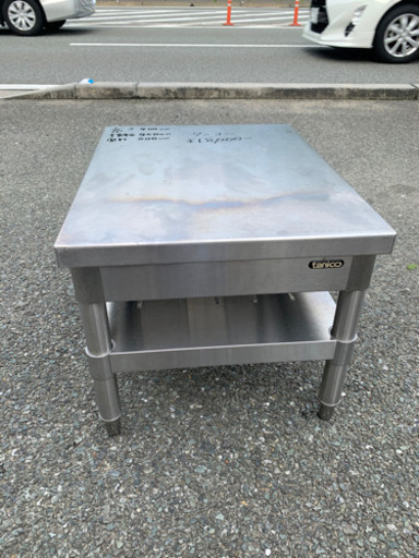 ☆中古品　タニコー　ガス台(レンジ台) 横450x奧600x高400mm☆