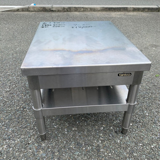 ☆中古品　タニコー　ガス台(レンジ台) 横450x奧600x高400mm☆