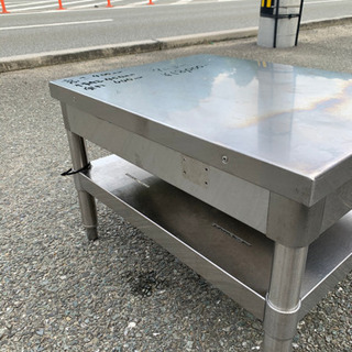 ☆中古品　タニコー　ガス台(レンジ台) 横450x奧600x高400mm☆