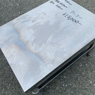 ☆中古品　タニコー　ガス台(レンジ台) 横450x奧600x高400mm☆