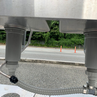 ☆中古品　マルゼン　2槽シンク　横900x奧450x高800mm☆