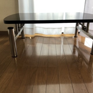 折り畳み机、ローテーブル　黒