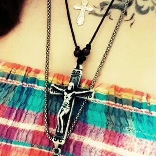 ファッション〜ゴシックアクセサリー〜Cross necklace...