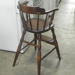 キツツキマーク ベビーチェア ナラ材 穂高 天然木 子供用 ハイチェア