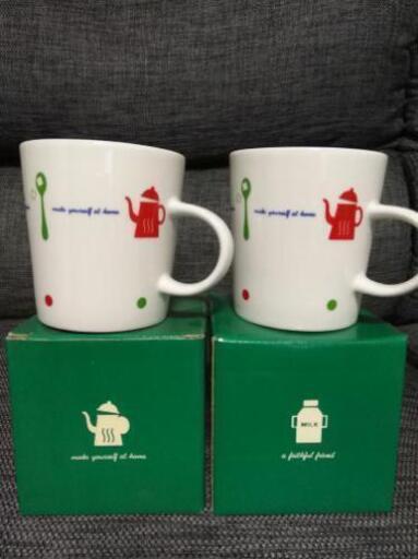 未使用品 パレットプラザマグカップ2個セット 紫陽花ひまわり 西葛西の食器 コーヒー ティー の中古あげます 譲ります ジモティーで不用品の処分