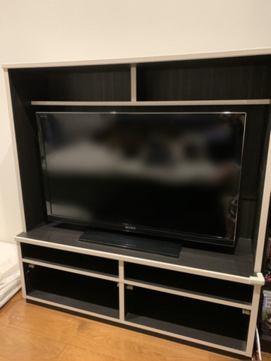 テレビ＆テレビ台　SONY BRAVIA 40インチ　ホワイトテレビ台