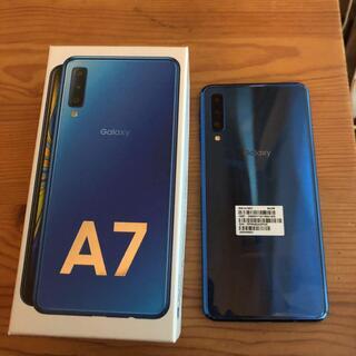 楽天モバイル　Galaxy A7　Blue　64GB