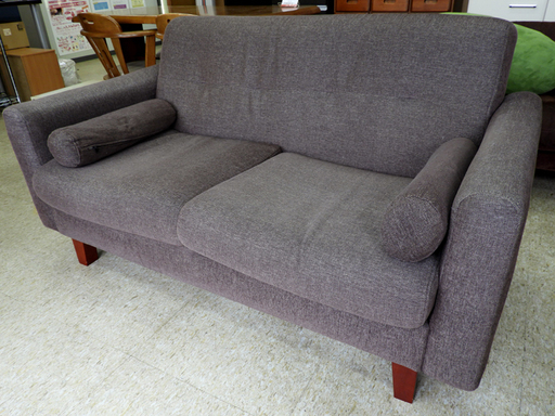苫小牧市/澄川町 中古 スイートデコレーション 2Pソファ 二人掛け 布製  ソファー