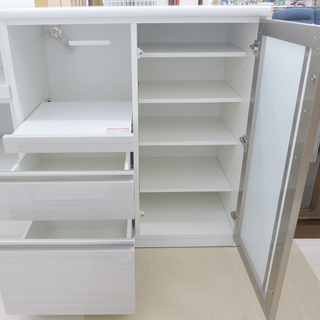 NITORI キッチンボード ポスティア 収納 棚 幅90cm 家具 Se013 NITORI キッチンボード ポスティア 収納 棚 幅90cm 家具 Se013