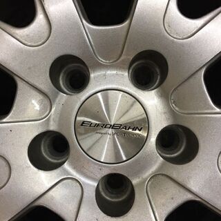 【DUNLOP WINTER MAXX WM01 185/60R14】スタッドレス 4本【EURO BAHN 社外 14インチ 6J5HPCD100+38】バリ溝 VWポロ等　(TE328) クレジットカード QR決済可能